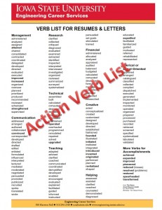 Action nouns resume