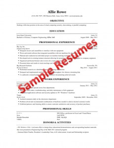 Engineering Internship Resume Examples