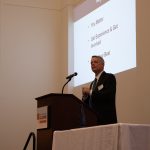 Jeff Gust, VP of Human Resources at MidAmerican, speaking at the Cheers to the Engineers banquet.