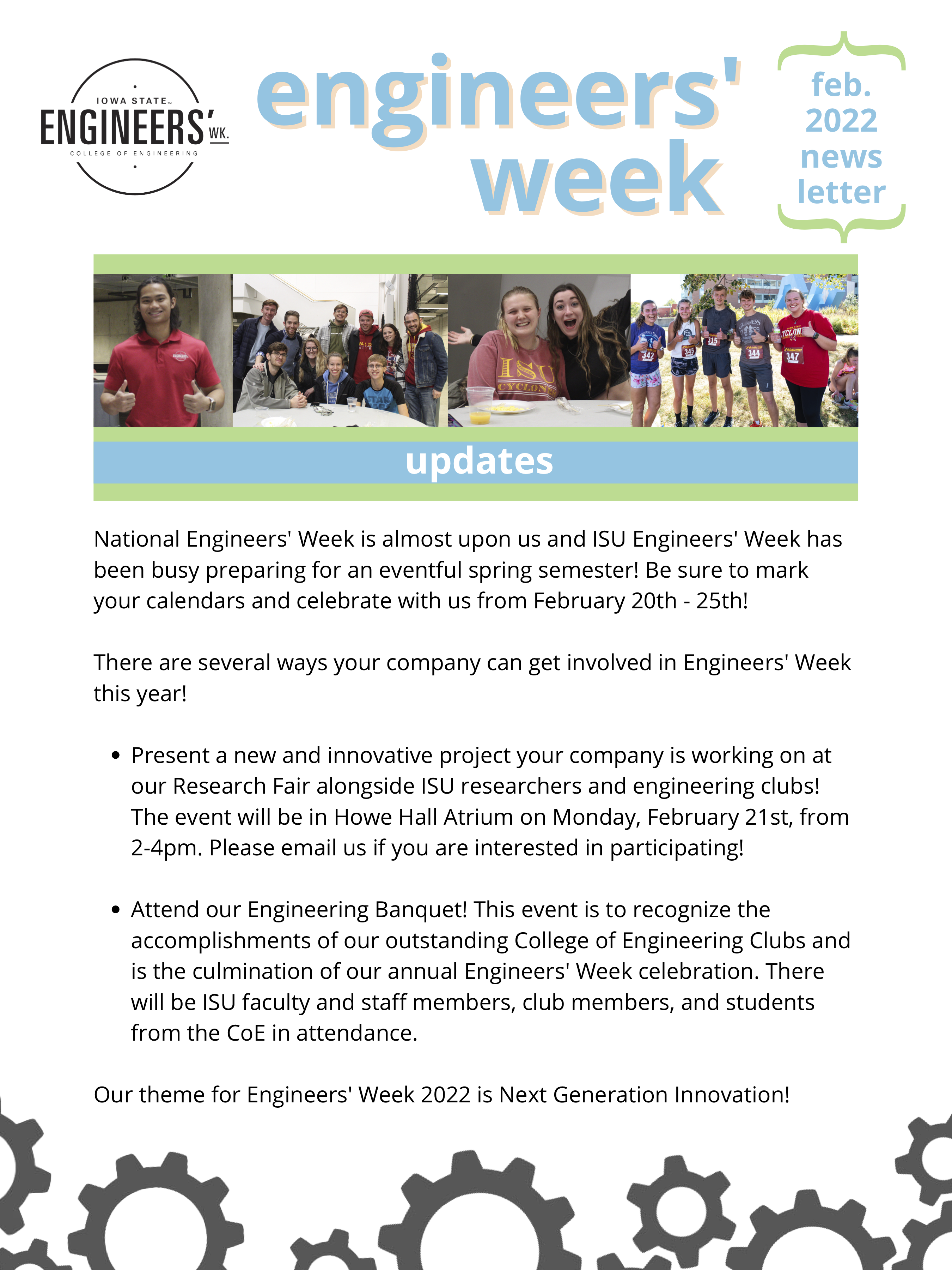 University Of Iowa Calendar 2023 Home • 2022-2023 Engineers' Week • Iowa State University