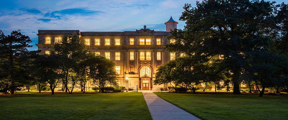 Marston Hall in the evening