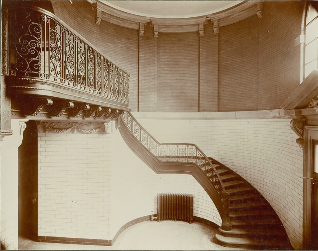 Marston Hall east entryway historical photo