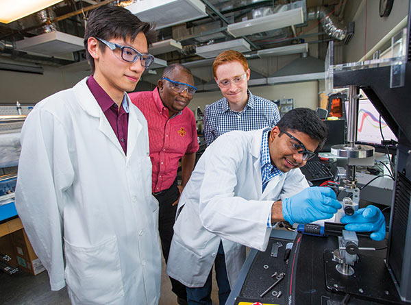 Left to right: Boyce Chang, Martin Thuo, Michael Bartlett and Ravi Tutika.